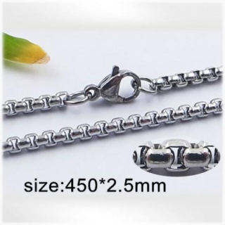 Ocelový náhrdelník - Hmotnost: 10 g, 450*2.5mm